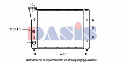AKS DASIS 041200n -  Радиатор, охлаждение двигателя